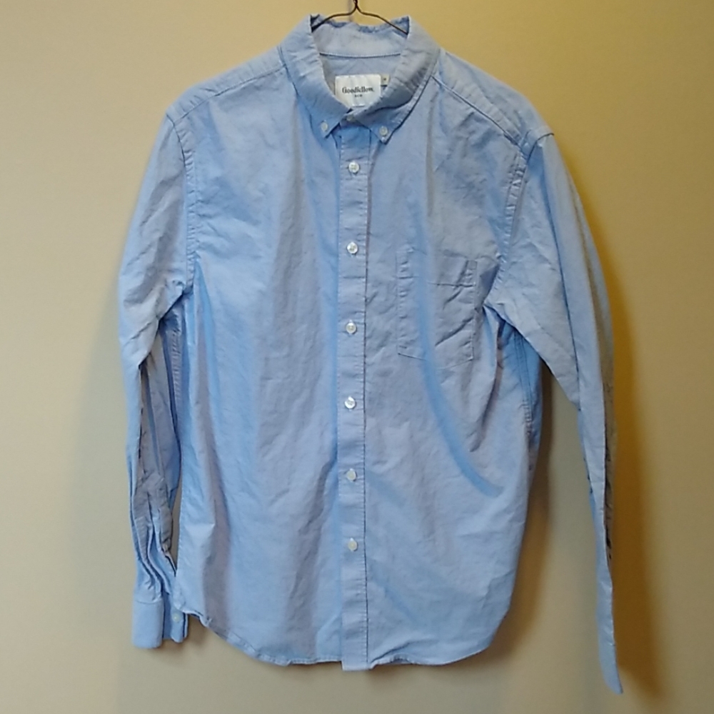 Goodfellow medium button up light blue dress shirt